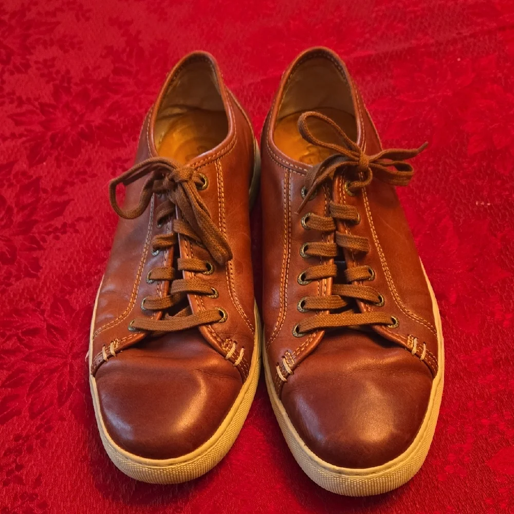 Sperry Men's Brown Leather Sneakers - Picture 1 of 5